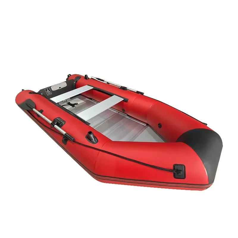 13.1 ft 7 Person Inflatable Assault Boat 4 M PVC Aluminum Floor Transom Speed Pontoon Rubber Dinghy for scuba Diving
