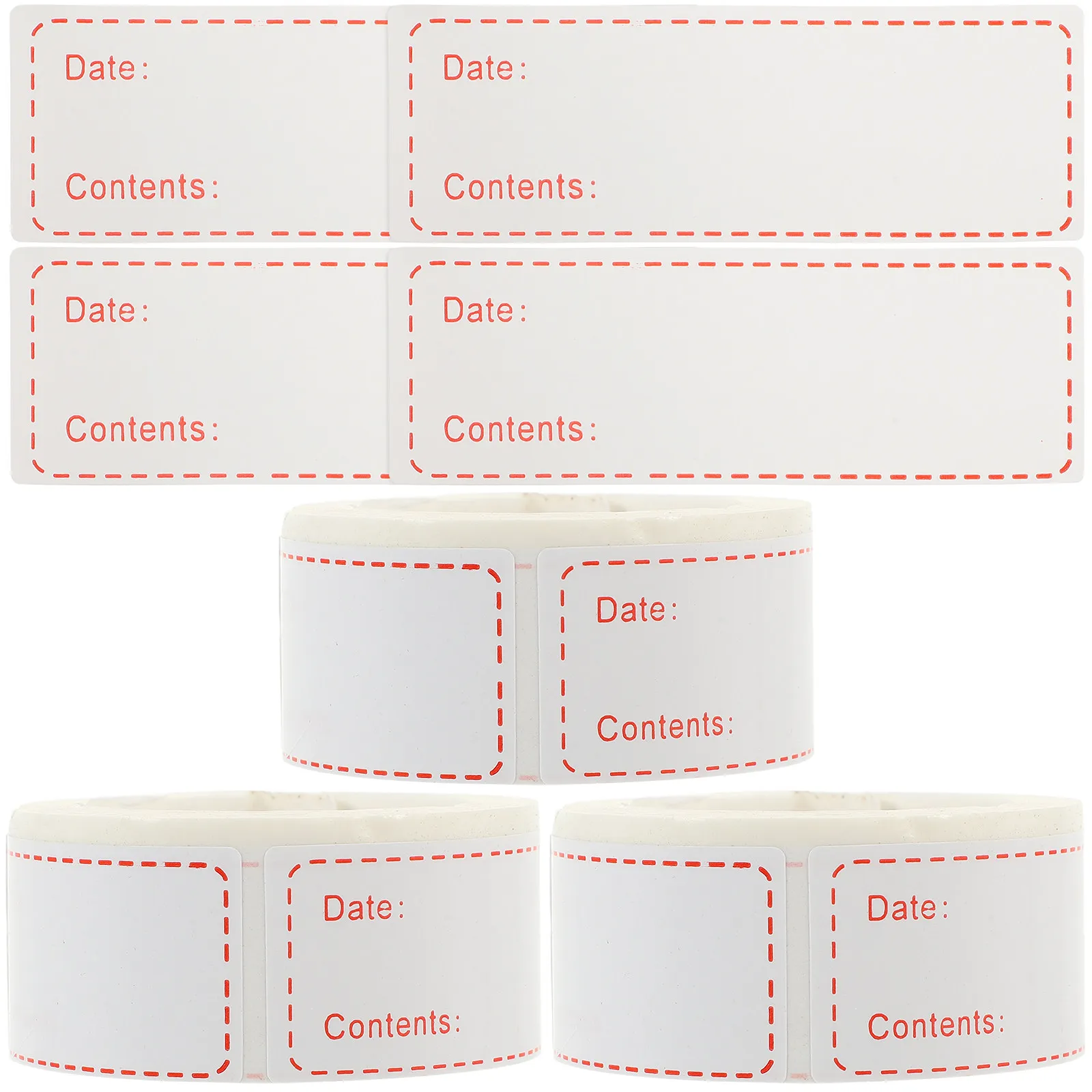 

3 Rolls Food Storage Labels Removable Freezer Friendly Date Content Labels for Bottles Bags Jars Kitchen Pantry Organization