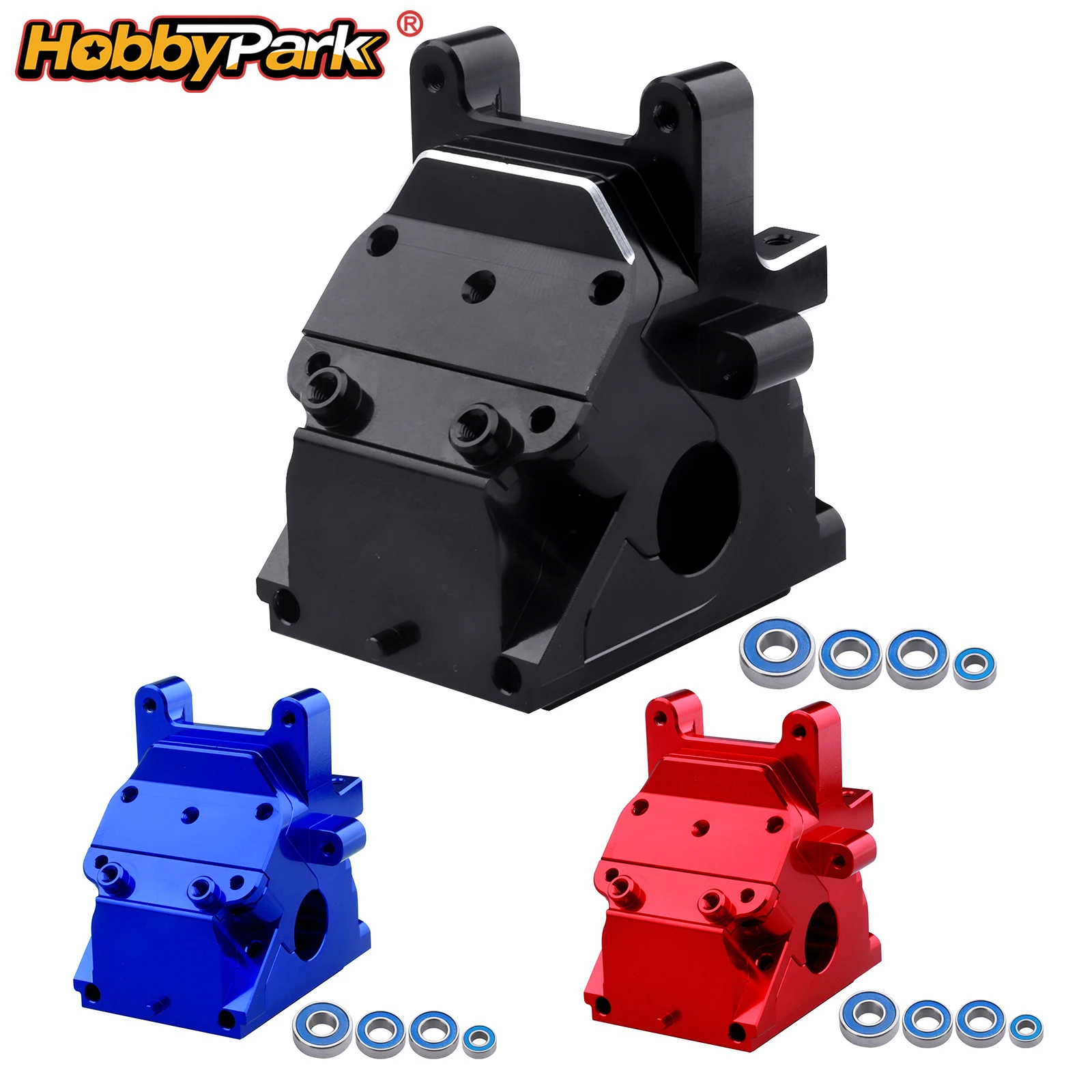 HobbyPark Aluminium-Getriebegehäuse für 6S Arrma Kraton Typhon Notorious Outcast Mojave Infraction Felony ersetzt AR310854