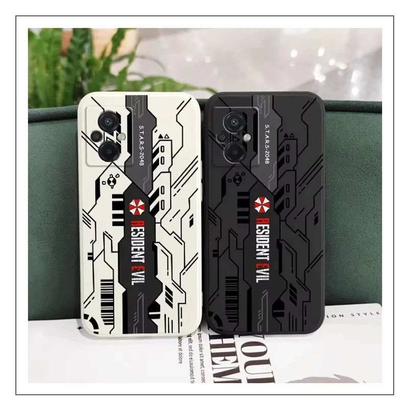 Resident Evil Phone Case Para iPhone 16 15 14 13 12 11 Pro Max XS X XR 7 8 SE Capa traseira Biohazard Umbrella Corporation