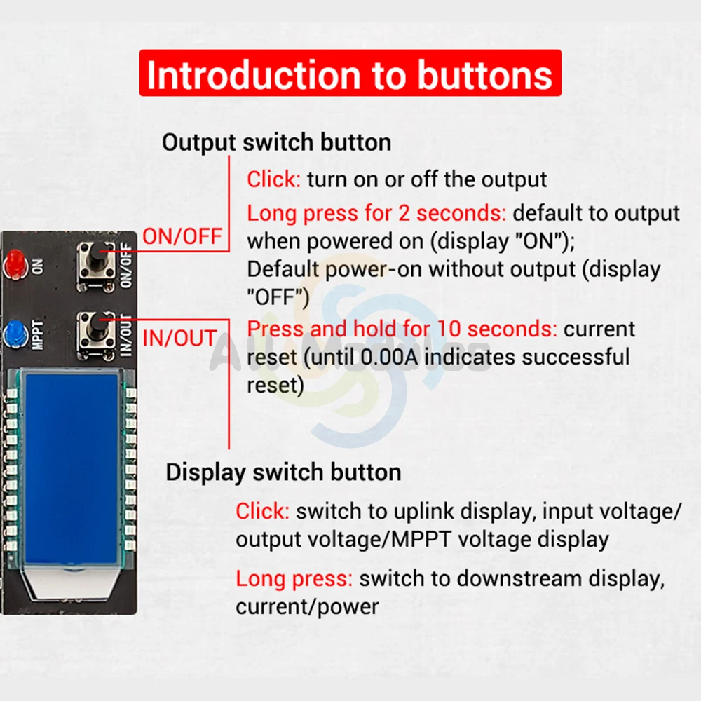 ZK-SJ20 300W Buck Converter CC CV Power Supply Module DC 7-80V to 1.4-79V 20A Adjustable Voltage Regulator Voltmeter Step-Down