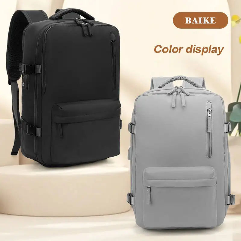 New Large Capacity Vacuum-compressible Backpack For Unisex Waterproof With USB Socket Outdoor Travel Bag With An Air Pump