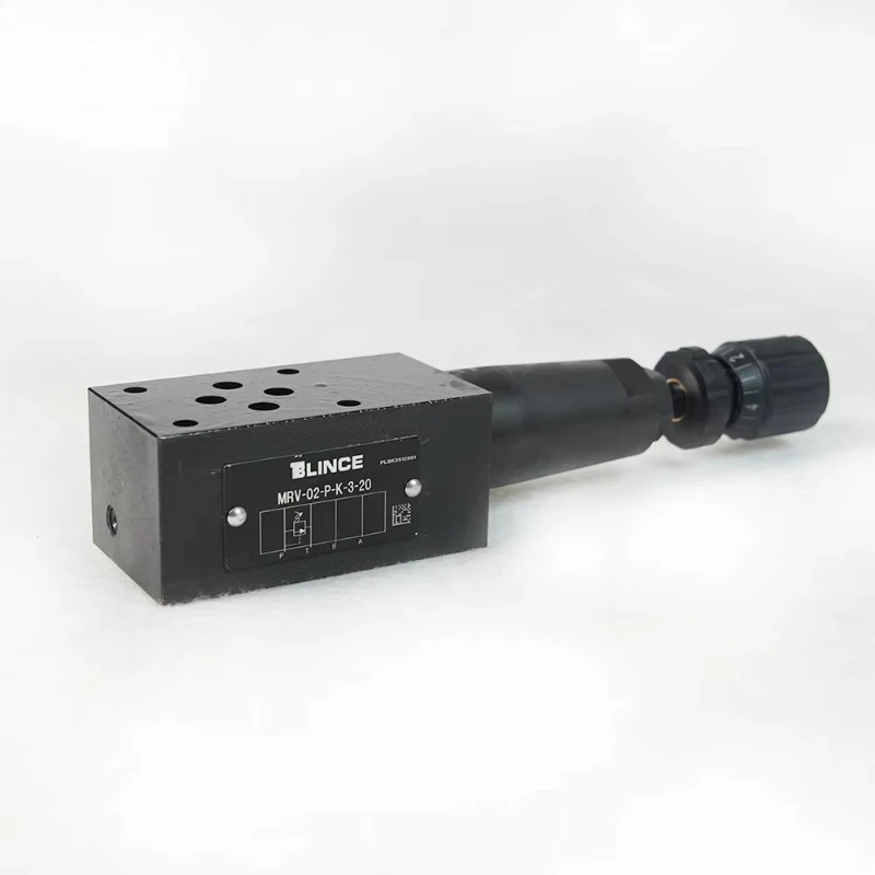 Modular Stack MRV-02 Hydraulic Pressure Relief Valve For Yuken Hydraulic Manifold Block