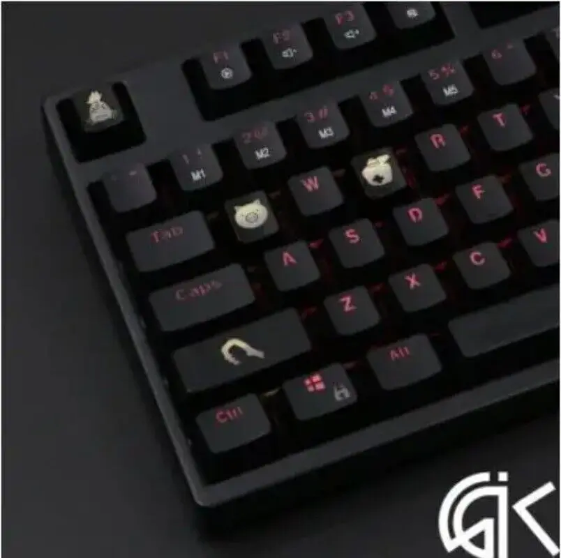 4 teile/satz Hintergrund beleuchtung Kappen abs geätzt ow Roadhog Keycap Gamer mechanische Tastatur