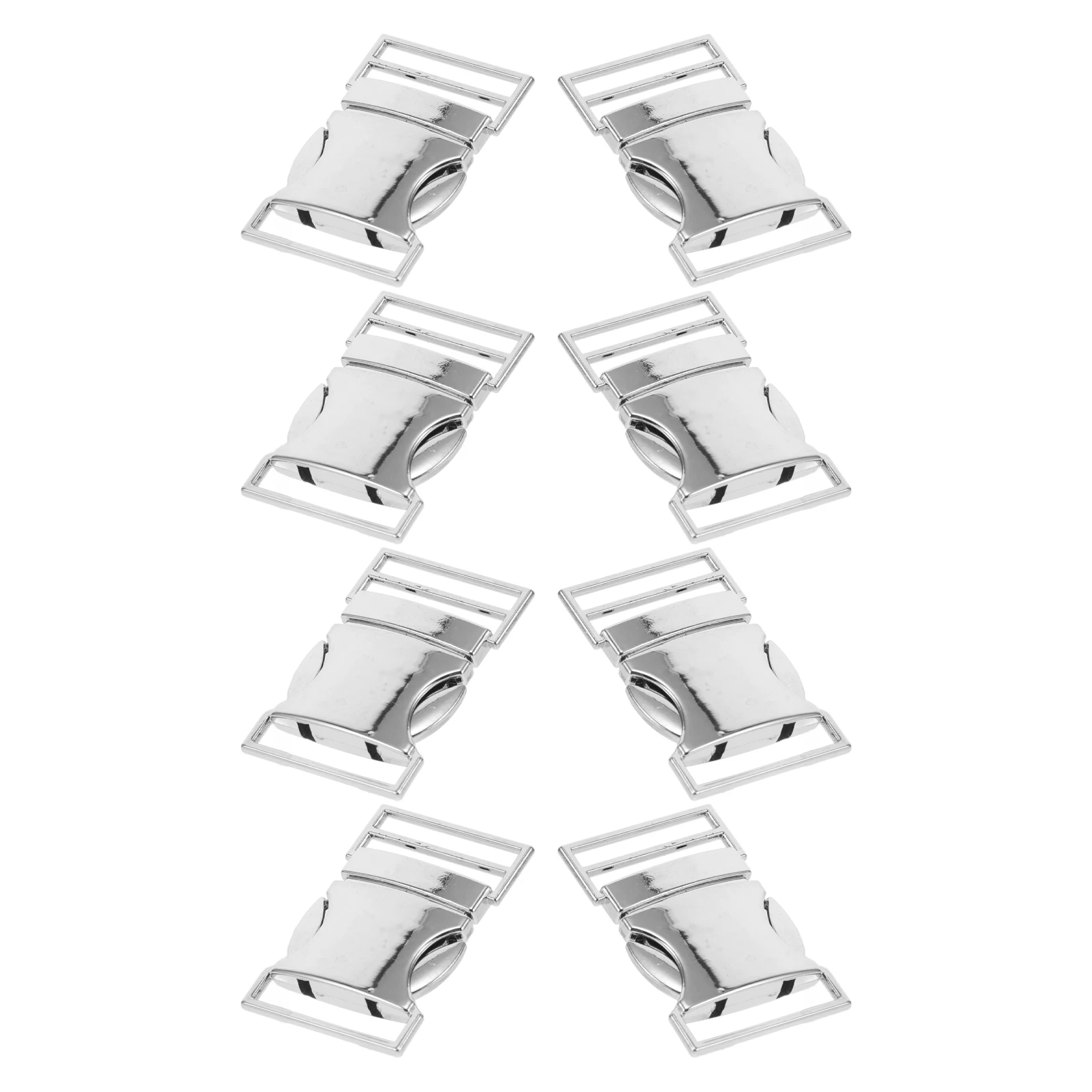 

8 Pcs Zinc Alloy Buckle Purse Strap Connectors Bag Replacement Major Backpack Hiking Belt Buckles