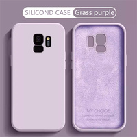 S8 S9 S10 Plus Case Liquid Silicone Phone Case For Samsung Galaxy S20 S21 S22 Ultra Plus  S20 FE S21 FE Soft Cover