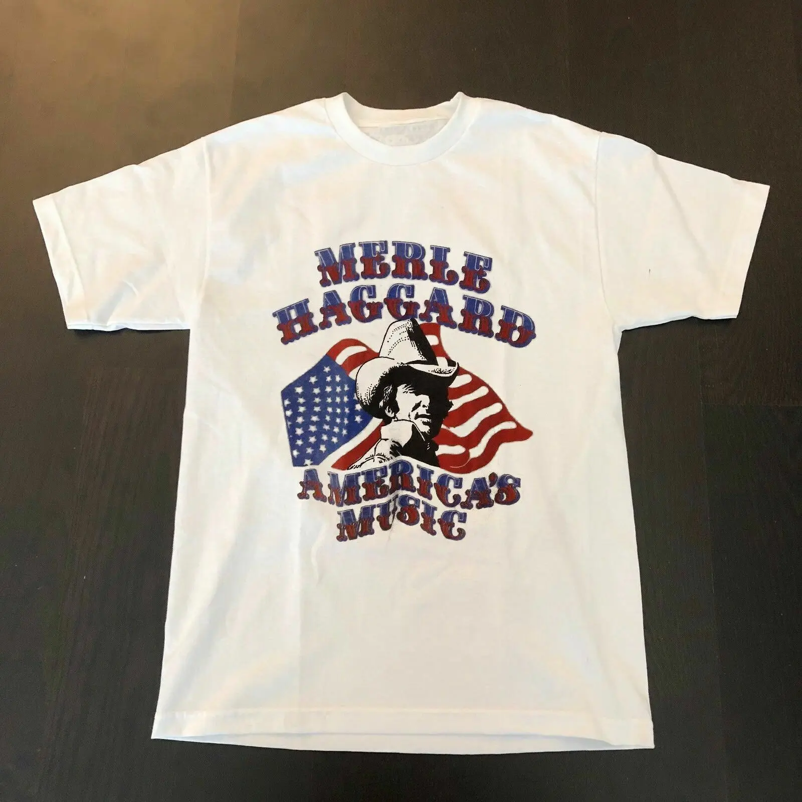 

America Music Merle Haggard Shirt White Cotton All Size S-5XL Unisex