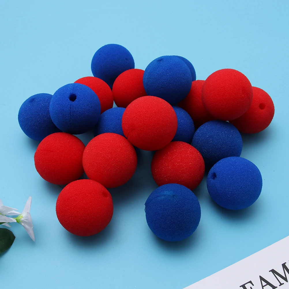 

20 Pcs Christmas Decoration Clown Nose Prop Funny Toy Small Props Red Accessory Adult Men's