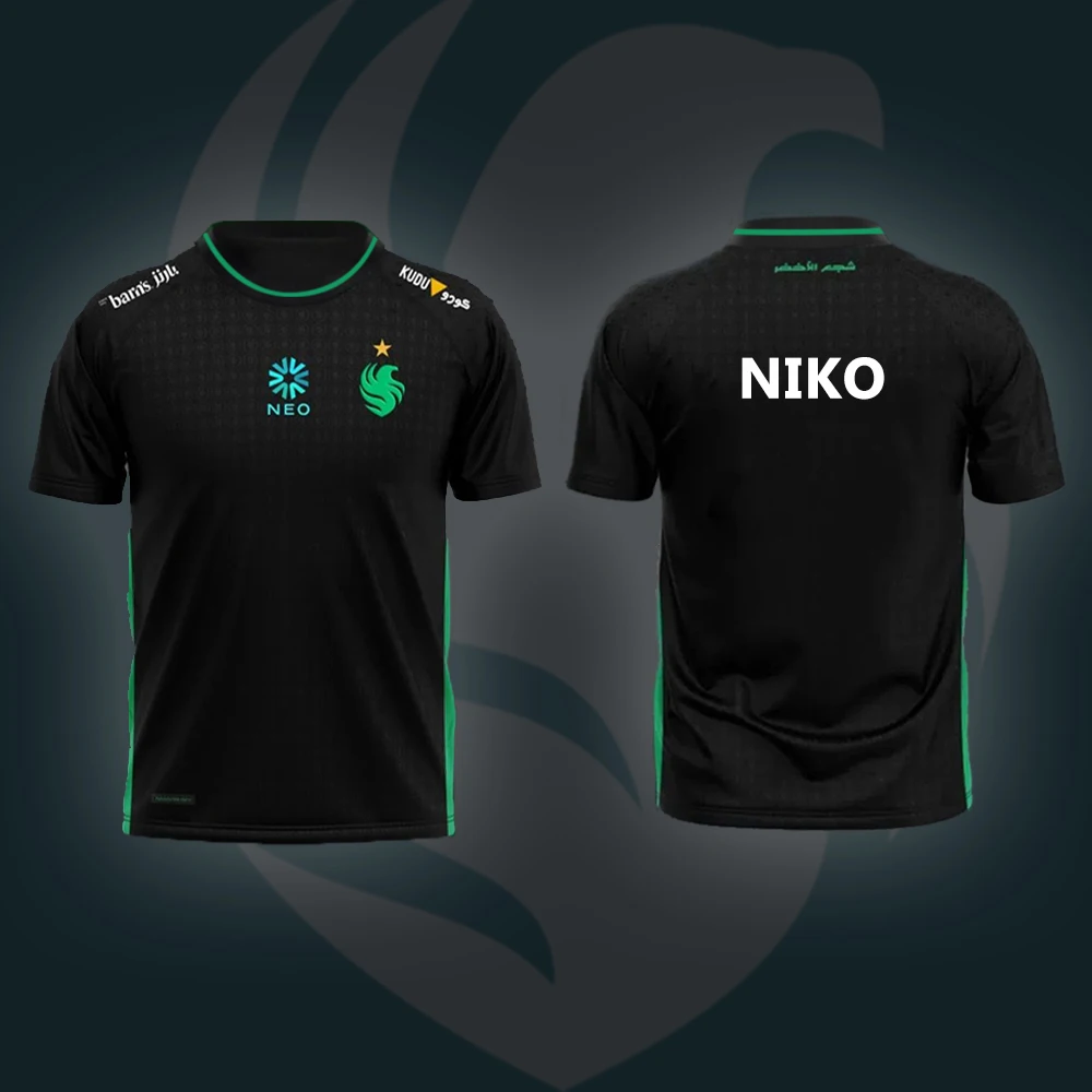 2025 New Counter-Strike2 Team Falcons Esports Uniform Jersey Breathable Sports Sports Fashion Fans Gift Tshirts Loose Tops image 5