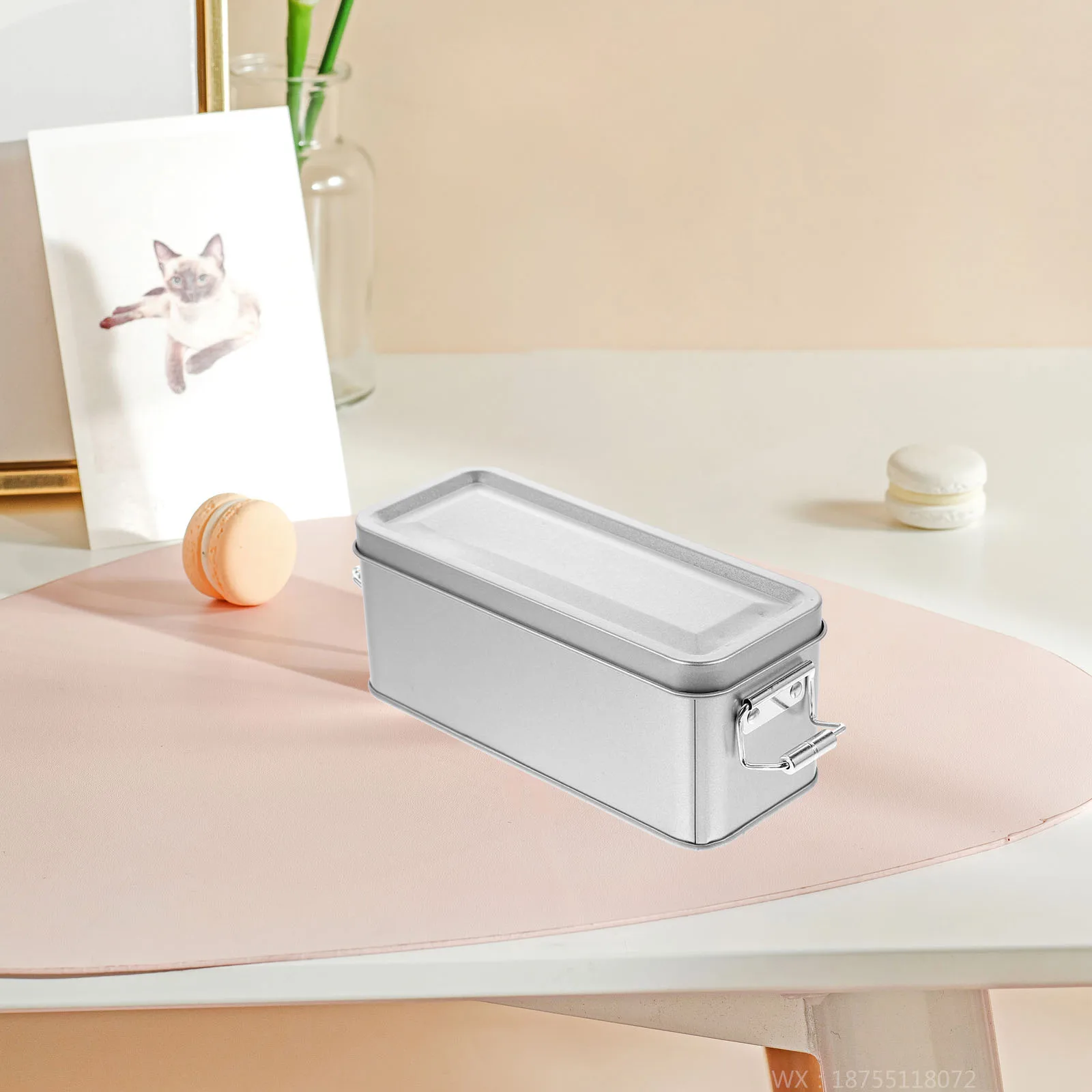 

Vintage Tinplate Storage Box With Lid For Tea Cookies Candy Small Metal Container Box For Food Storage Decorative Tin