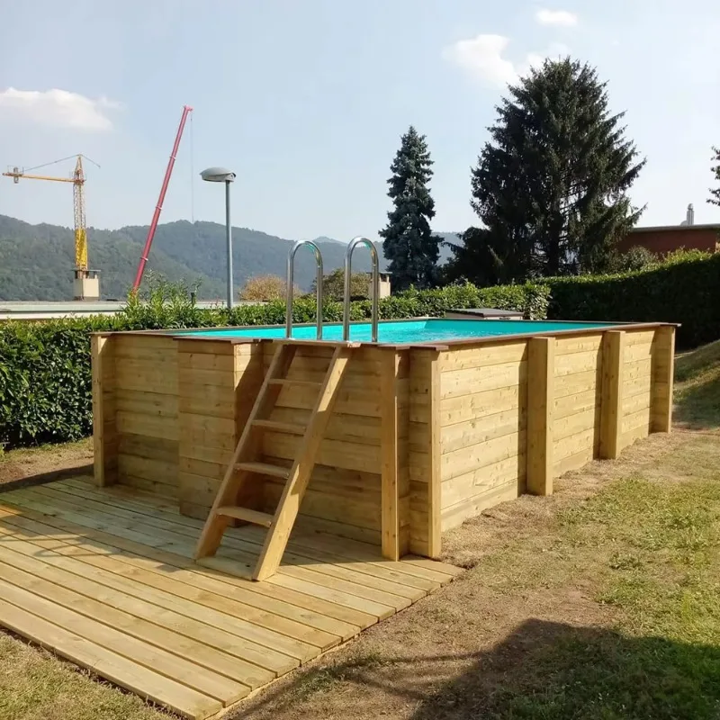 WPC Swimming Pool Lightweight Transportable Modular Water Unit Convenient Deliver To Remote Villa Sites For Leisure Project