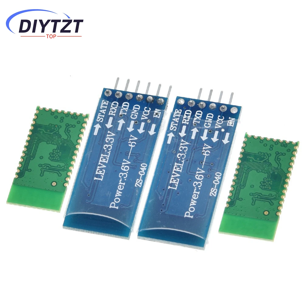 DIYTZT HC-05 HC 05 hc-06 HC 06 RF Modul Budak Transceiver Bluetooth Nirkabel RS232 / TTL ke konverter dan adaptor UART