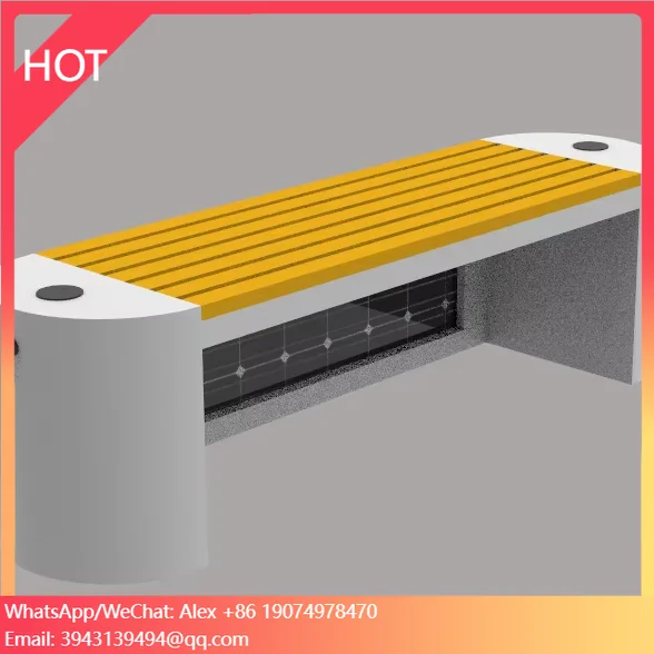 

Modern Rustic Outdoor Bench High Quality Waterproof Features For Garden Park Patio Smart Seat