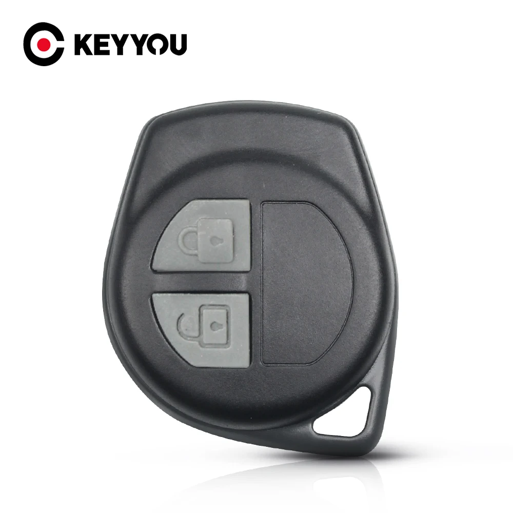 KEYYOU New Car Key Shell For Suzuki Key Swift Grand Vitara SX4 Liana Aerio Jimny Key With 2 Buttons Pad Fob Case Without Blade