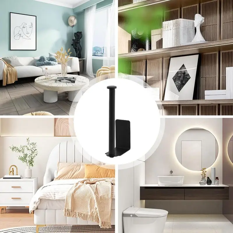 Edelstahl Papier Handtuch Halter Punch Free Küche Papier Handtuch Lagerung Rack Bad Papier Rollen Halter Bad Zubehör