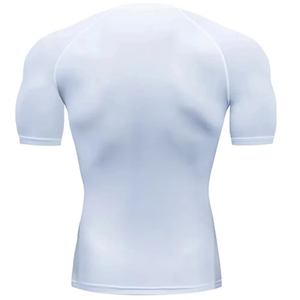 Men's Short Sleeve Compression T-Shirt Quick Dry Gym Fitness Running Jogging Athletic Sport Tops ZY00201