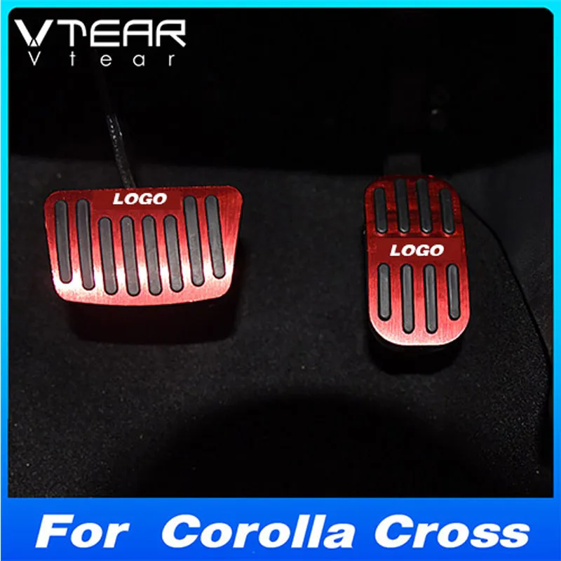 For Toyota Corolla Cross 2021-2024 Car Accelerator Brake Clutch Non-Slip Foot Pedal Cover Interior Modification Accessories