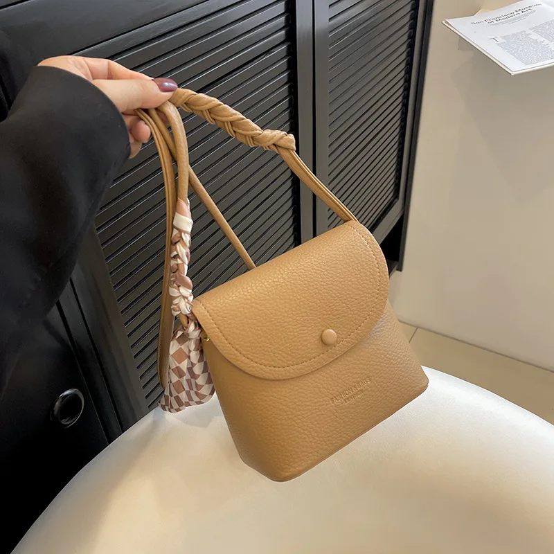 

Woven Strap Square Bag Niche Shoulder Purse for Women Color Block Crossbody Tote Braided Day-to-Night Bag Chic Top Handle Bag​