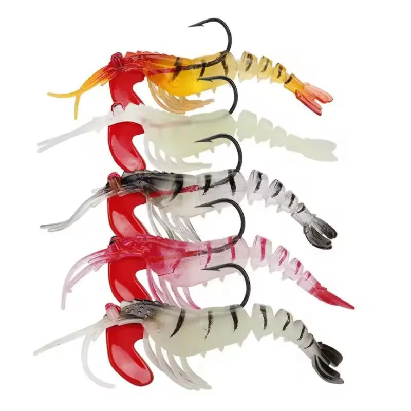 WEIHE Lead Head Soft Fishing Lure Silicone/Artificial Baits Swimbait