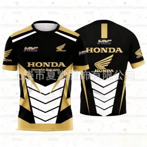 

Новая футболка для мотокросса HONDA Racing Team 2026 года, летняя мужская и женская быстросохнущая дышащая футболка-поло для бездорожья DH MTB