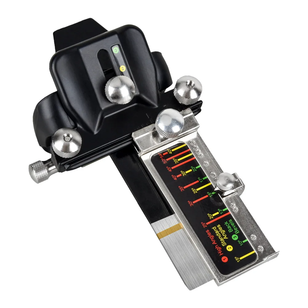 

Sharpening Guide with Angle Scale Board Precise Sharpening for Chisels and Planer Blades Ergonomic Design Sturdy Metal Construct