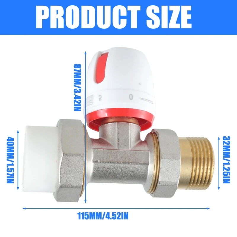 Heating Thermostat Adjustable Temperature Control Complete Thermostat Corner Shape Radiator Valves for Heating Systems