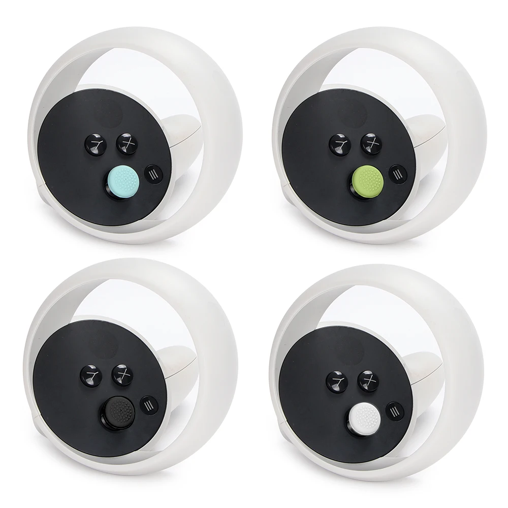 Cubierta del pulgar del controlador para Quest 2, tapa basculante, Thumbstick, funda de silicona para Oculus Quest 3/Pico 4 VR, accesorios