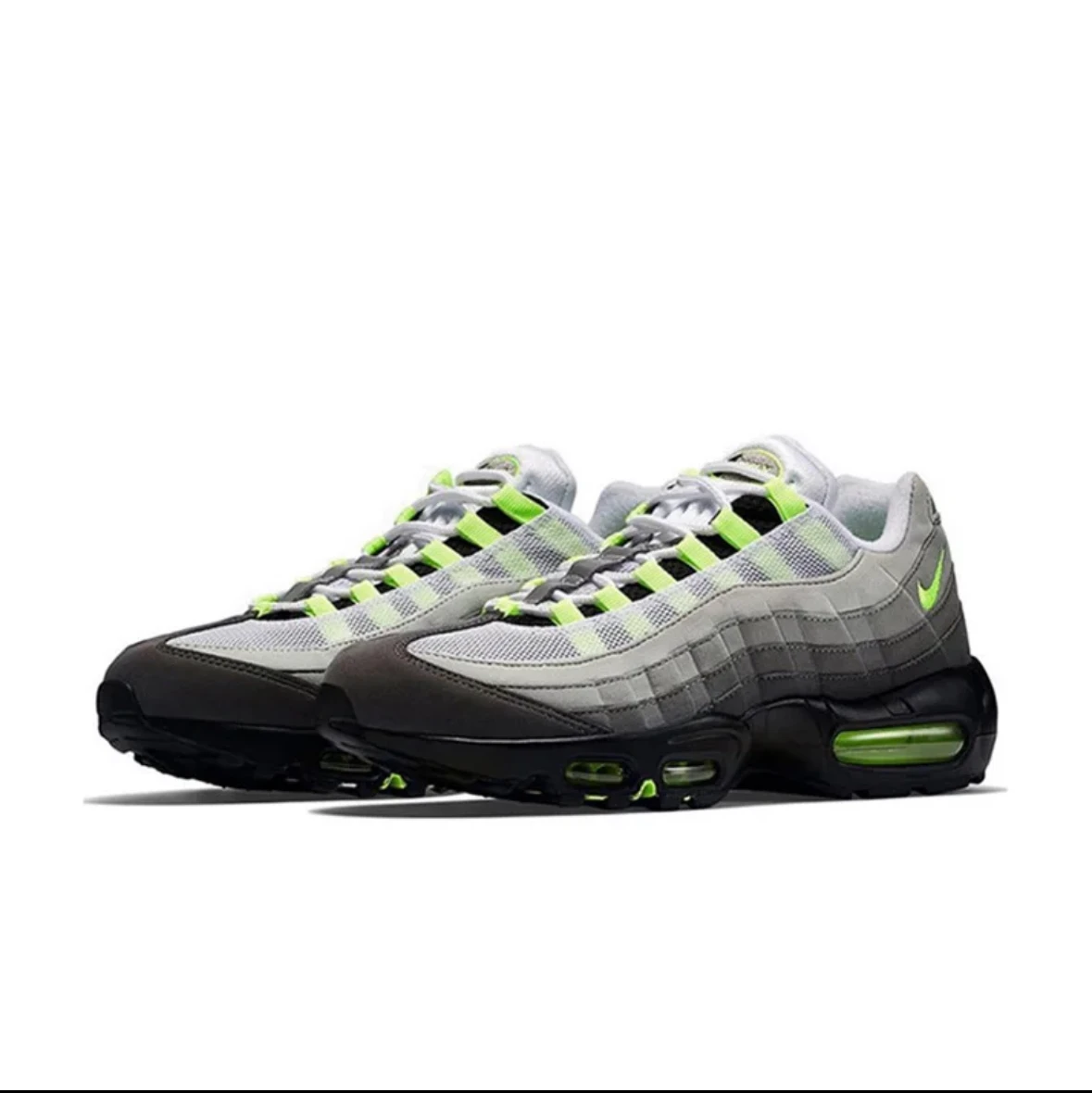 Nike-Zapatillas deportivas Air Max 95 Unisex, calzado para correr, color verde y gris