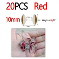 10mm 20pcs Red