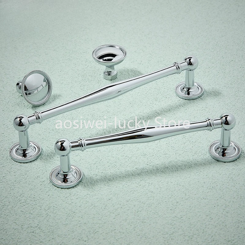 

Европейский роскошный стиль, латунная ручка шкафа и ручки/зеркало, серебряный Т-образный выдвижной ящик, шкаф, Прямая доставка