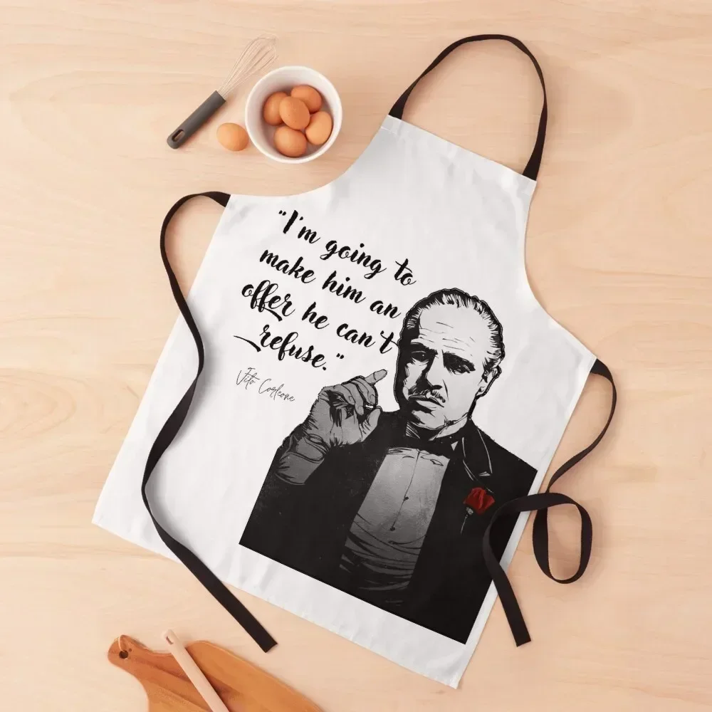 مريلة العراب فيتو كورليوني باريستا للنساء مريلة سموك لتصفيف الشعر #1