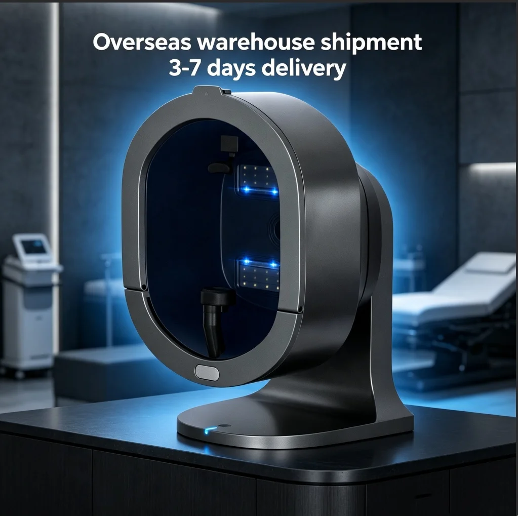 Analyseur de peau 3D professionnel avec dermatoscope pour l'analyse et le diagnostic du visage