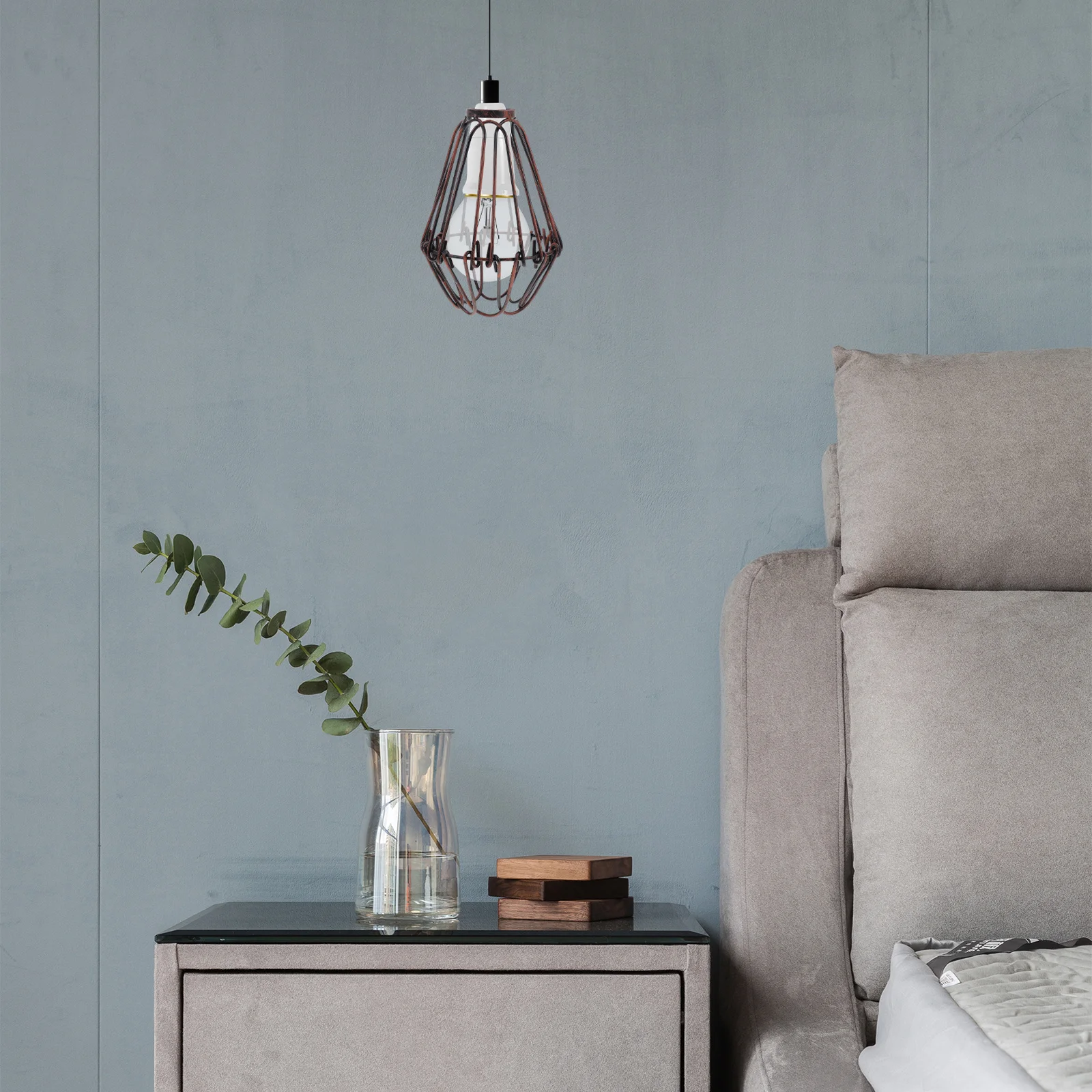 

1 шт., винтажный абажур из железной проволоки, небольшой потолочный вентилятор, крышка для настольных торшеров, замена подвесного абажура, фермерский дом