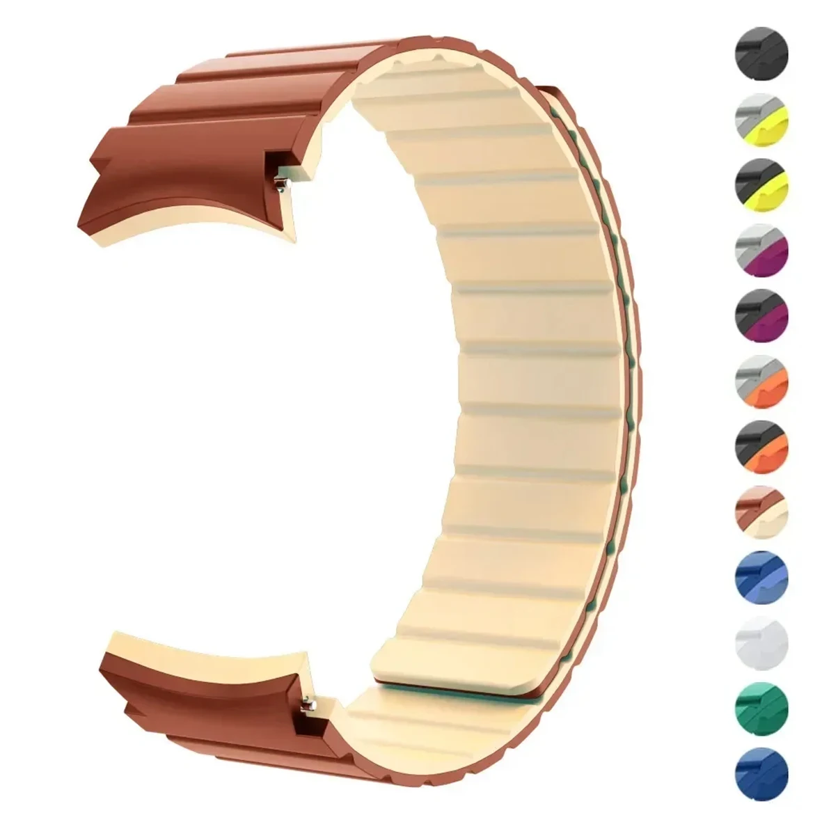 Silicone Strap for Samsung Galaxy Watch 6 5 4 40mm 44mm Band 6 4 Classic 43mm 47mm 42 46mm No Gaps Magnetic Bracelet 5Pro 45mm