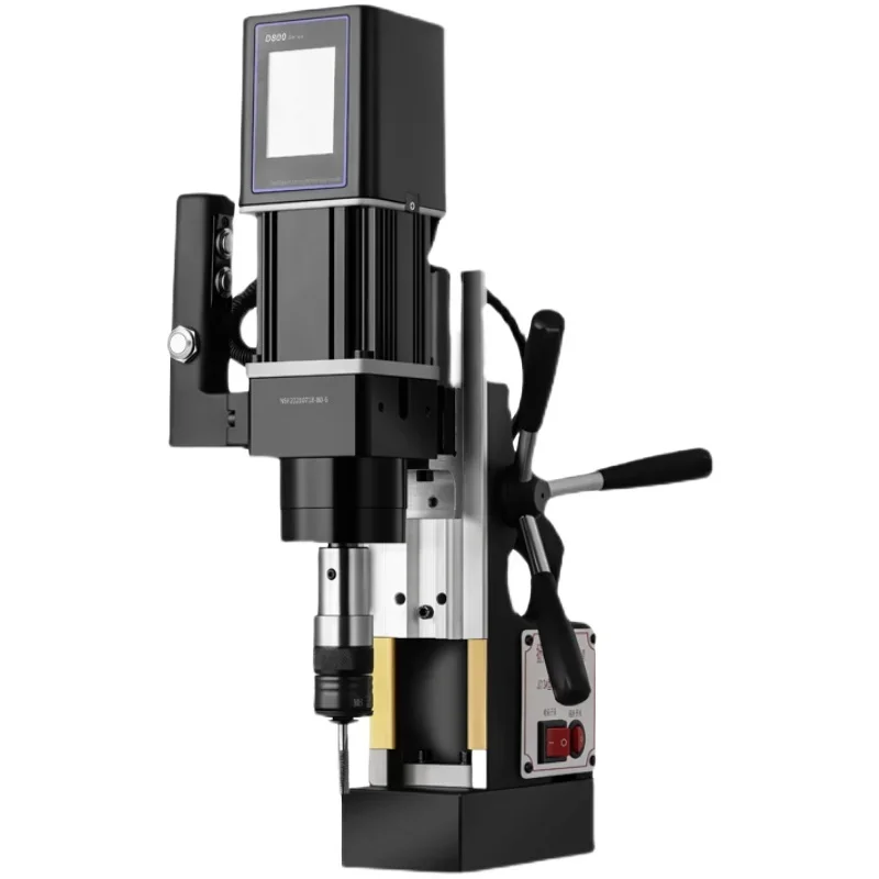 

Intelligent touch screen magnetic drilling and tapping machine