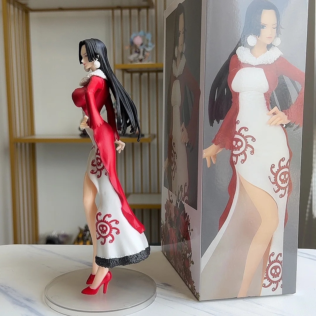 24CM un pezzo periferico fatto a mano sweetheart cheongsam empress Boya Hancock anime periferiche modello in scatola ornamento