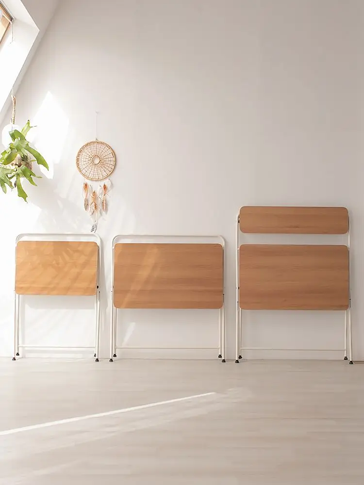 Folding computer desk home study office writing simple bedroom bedside table foldable office table