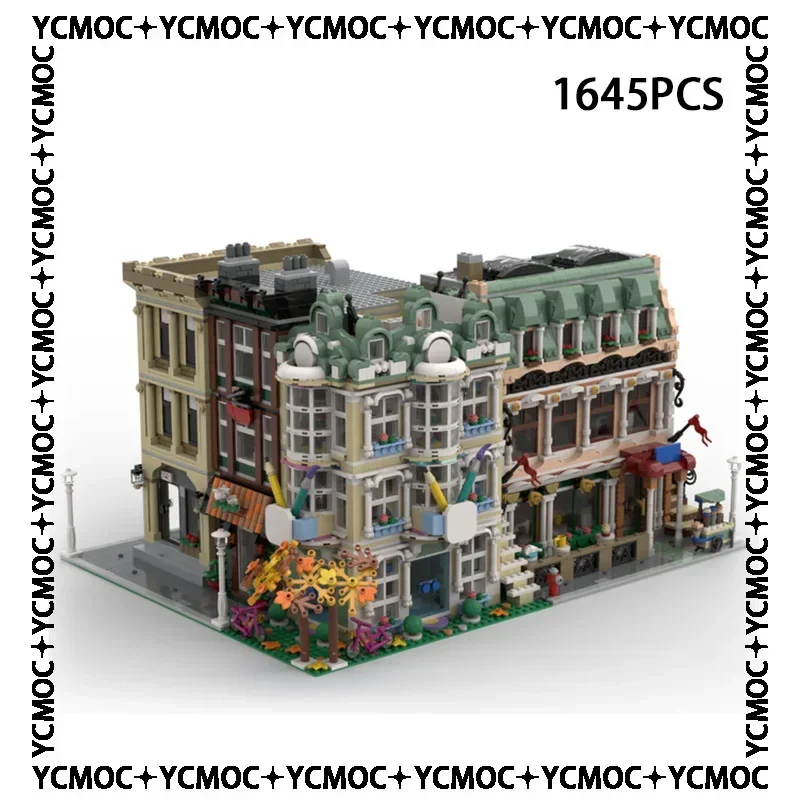 YcmocBricks Moc Bouwstenen Street View Model Serie Art School Building Technologie Bricks DIY Speelgoed Voor Kinderen Kinderen Geschenken