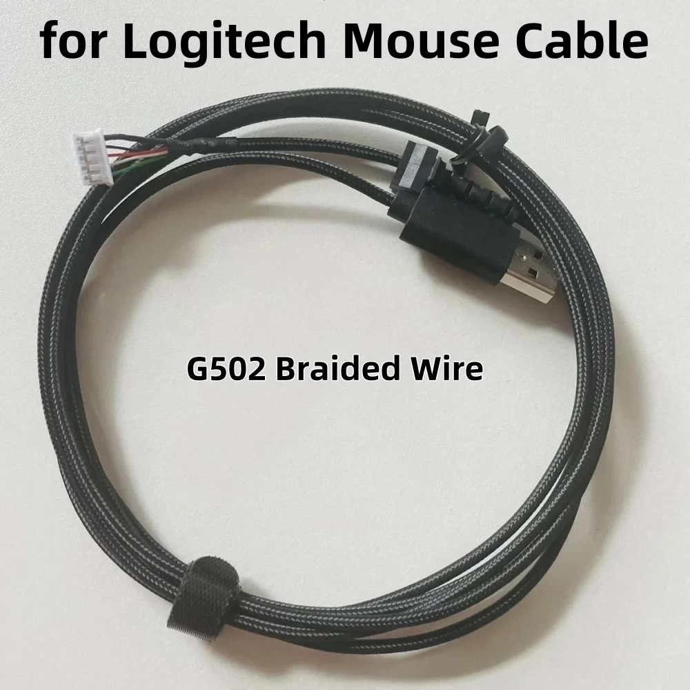 1PCS Mouse cable for Logitech G502 Hero RGB USB PVC Wire Braided Wire Mice Line Replacement G502 Mouse cable