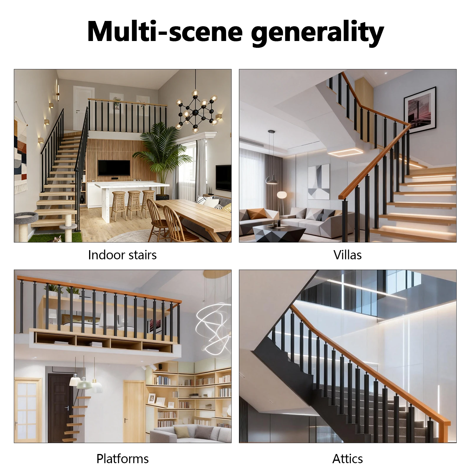 

Опора для лестничных перил 35/37 дюймов с комплектом крепежа 270 ° Регулируемый (поручень в комплект не входит) для террасы, балкона и веранды