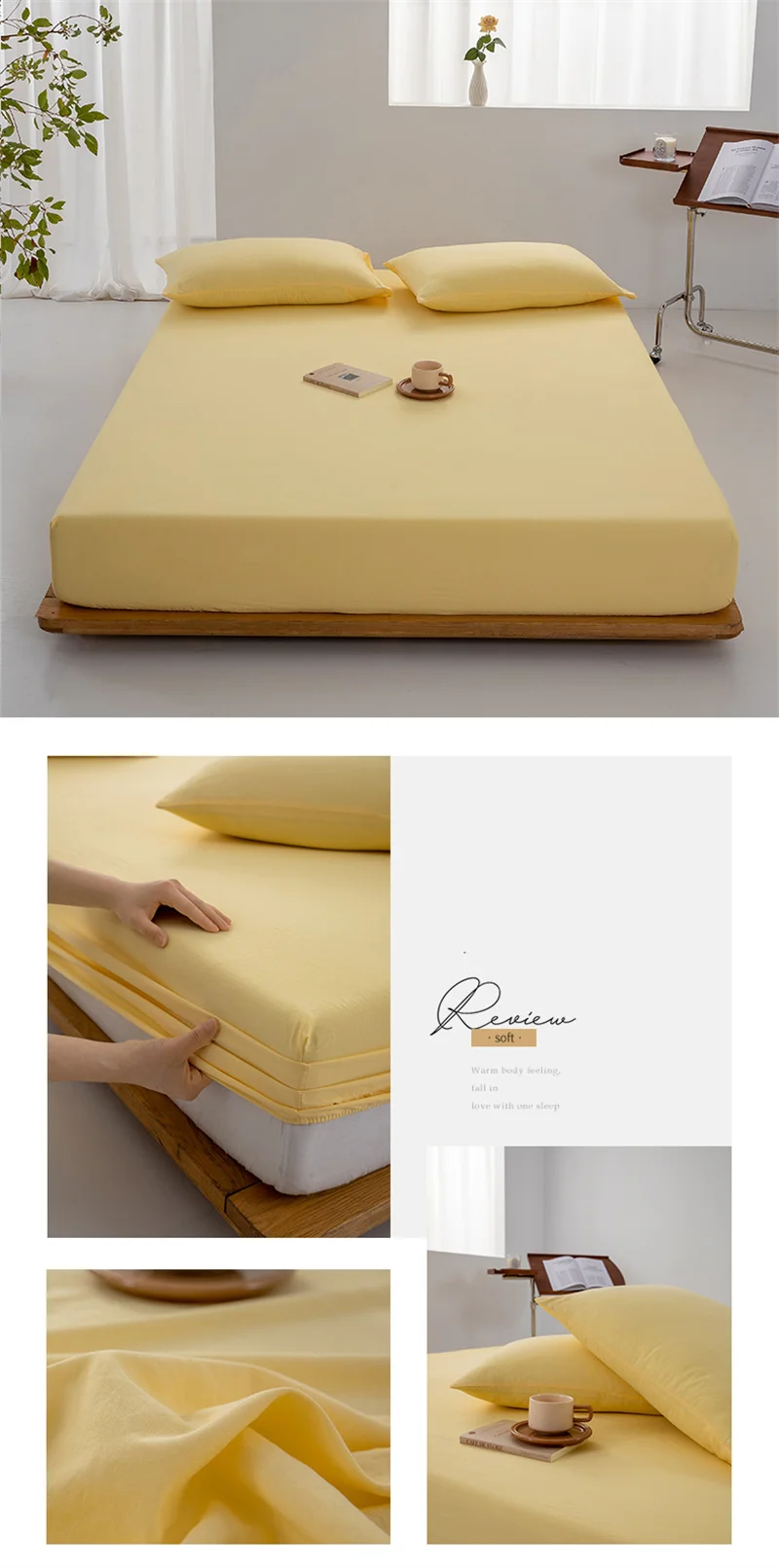 Soft Cotton Fitted Sheet Single Double King Queen Size Mattress Cover with Elastic Band Bed Sheet Bed Linens 100/120/150/180/200