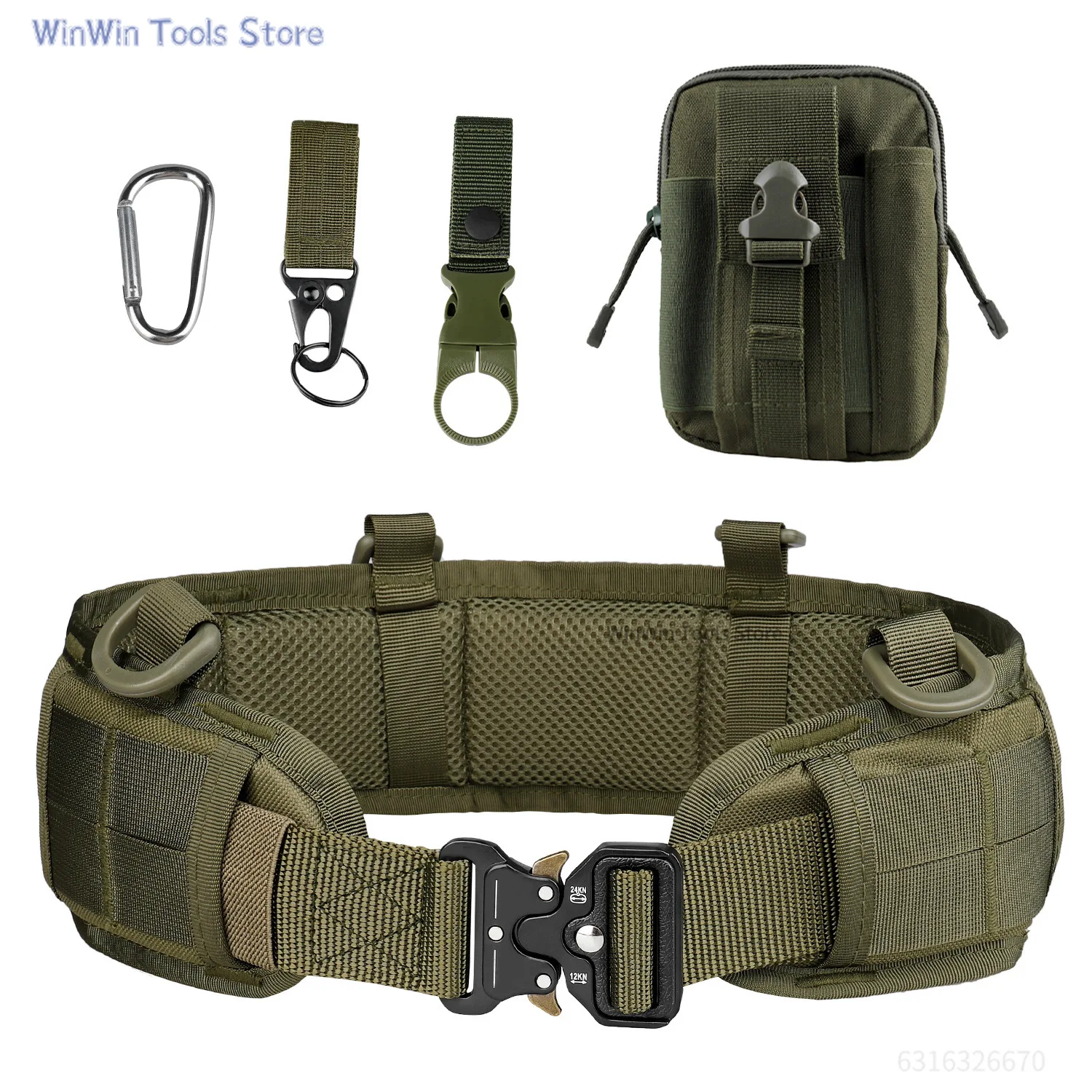 Cinturón táctico cinturón ajustable trabajo al aire libre hombres cinturón combate CS caza Paintball cinturones acolchados bolsillo