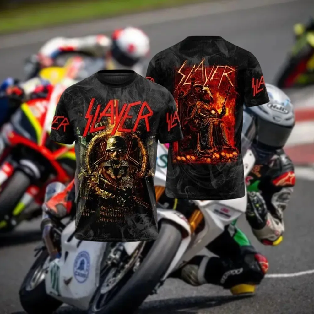 

Trendy Personalized Men's 3D Moisture-Wicking Moto-Inspired T-Shirt - Lightweight Comfortable Summer Essential with Modern Cut