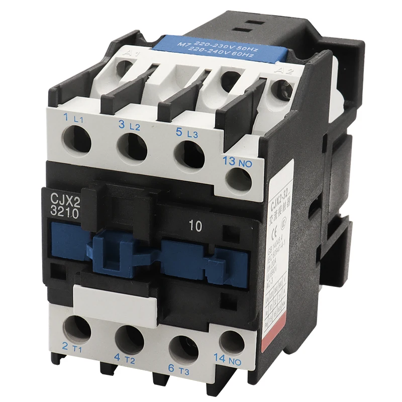 CJX2-3210 AC Contactor Switch 32A Magnetic Contactor LC1-D3210 AC220V/380V 50/60HZ  CJX2-3201