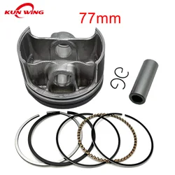 77mm Piston Ring Kit for Zongshen NC250 NC 250 ZS177MM KAYO T6 BSE J5 Xmotos Dirt Pit Bike Pin 16mm
