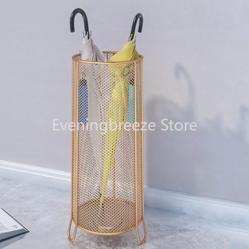 

Beach Metal Basket Umbrella Stand Home Gold Hanger Umbrella Clamp Iron Parasol Entryway Porte Parapluie House Decoration