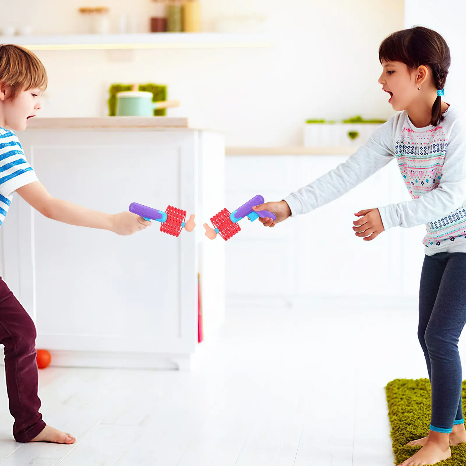 2Pcs Telescopic Spring Fists P - Kids Indoor Outdoor Games recension och pris