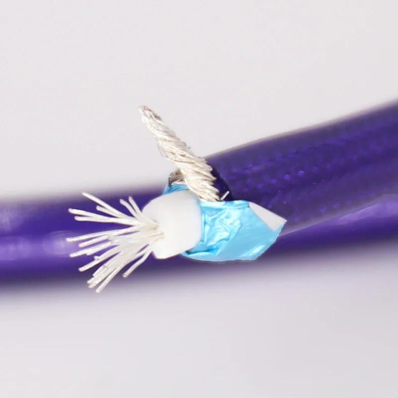 

New Audio Silver Plated Silver plated RCA Digital cable coaxial cable silver plated for DIY