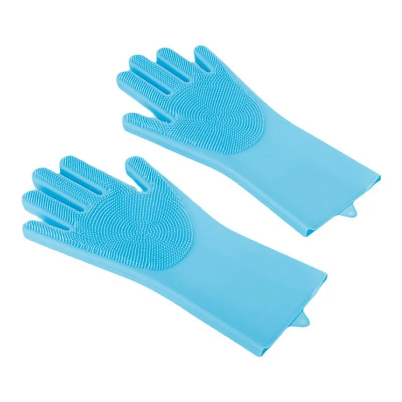 

Eco-Friendly Silicone Pet Grooming Gloves Dog Bath Brush Cat Hair Removal Shampoo Massager