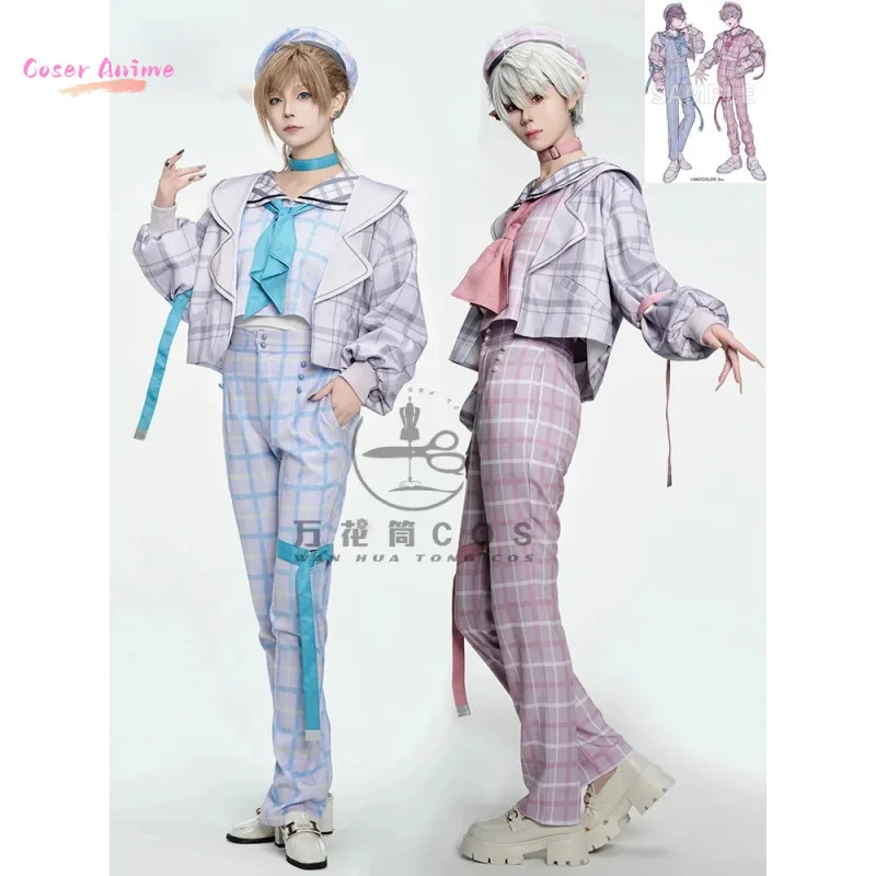 لعبة NIJISANJI Kanae Kuzuha أزياء تنكرية موحدة لحفلة الهالوين للنساء والرجال كرنفال الدعامة